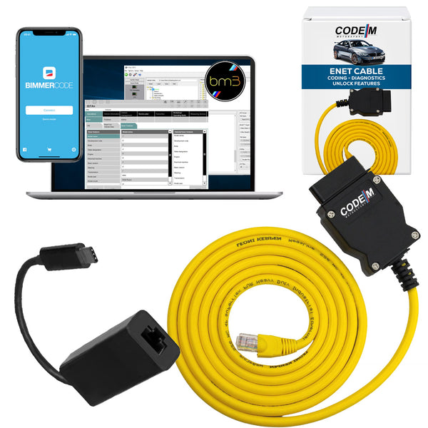 Code M - (ENET Cable BMW + USB-C Adapter)